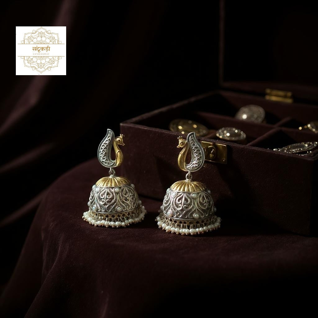 Mayura Jhumka Earrings
