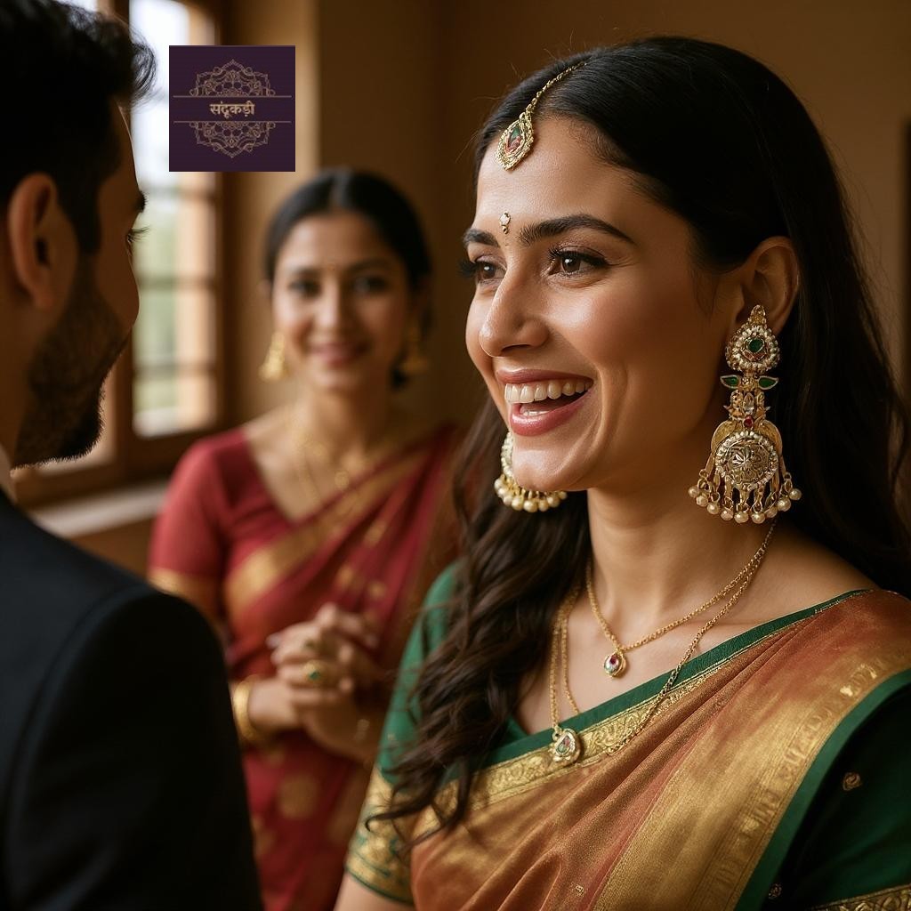 “Rajwada” Traditional Kundan Earrings