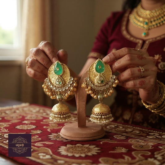 Raag Bridal Jhumkas