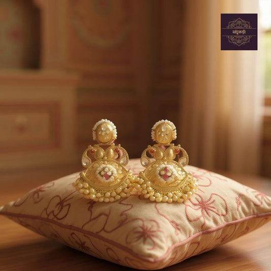Devi Gauravi Temple Earrings – Divine Grace