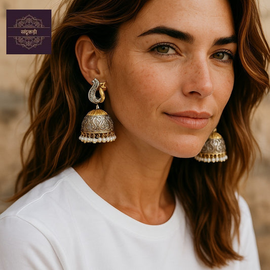 Mayura Jhumka Earrings