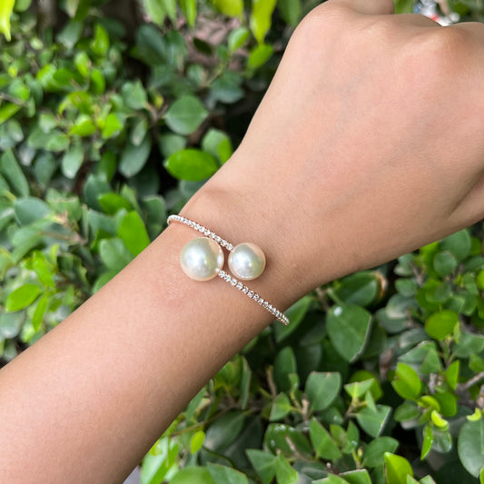 Pearly Swaroski  Adjustable Bhabhi Rakhi Bracelet