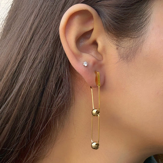 Monsoon Safety Pin Earrings