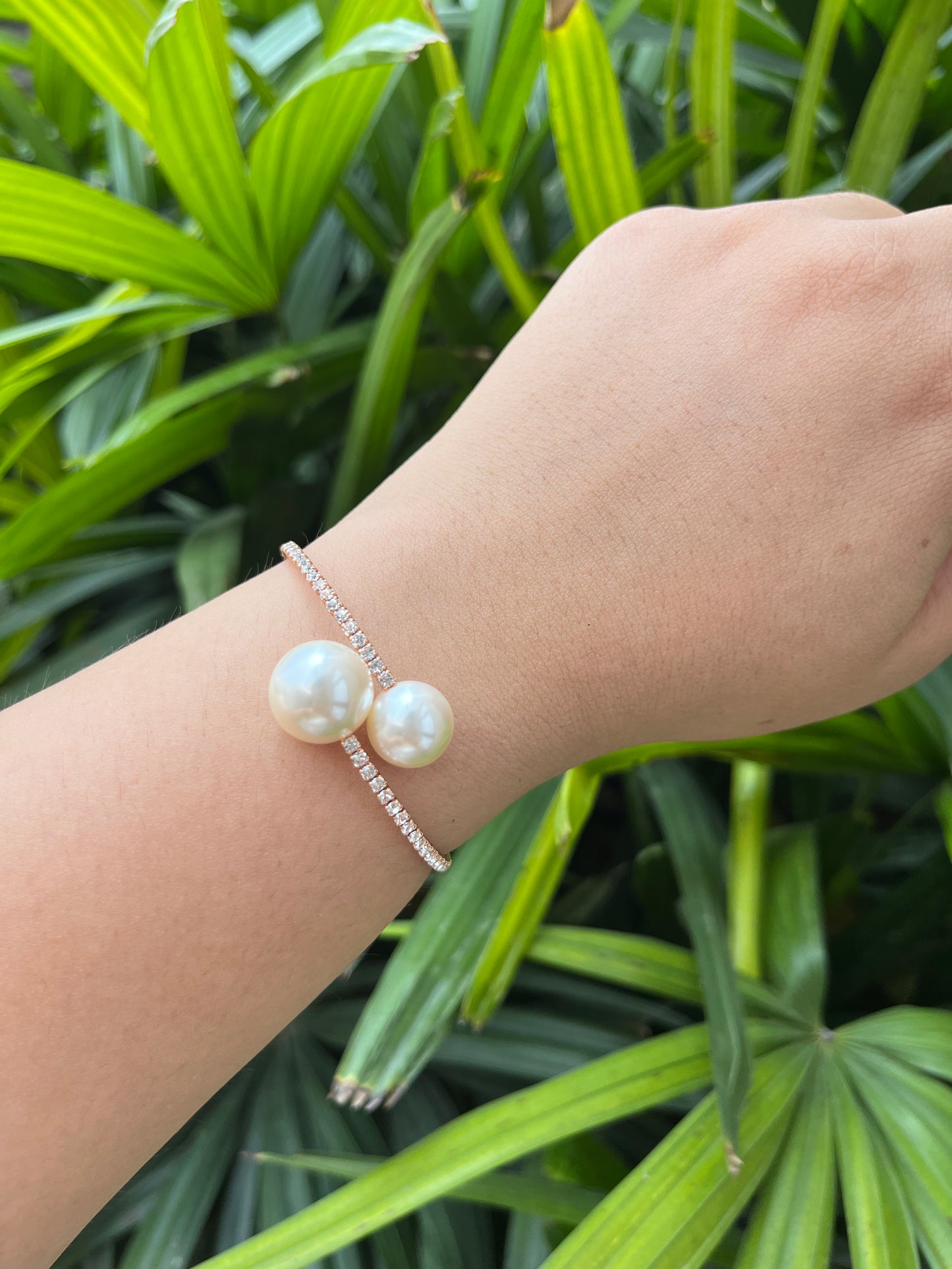 Pearly Swaroski  Adjustable Bhabhi Rakhi Bracelet